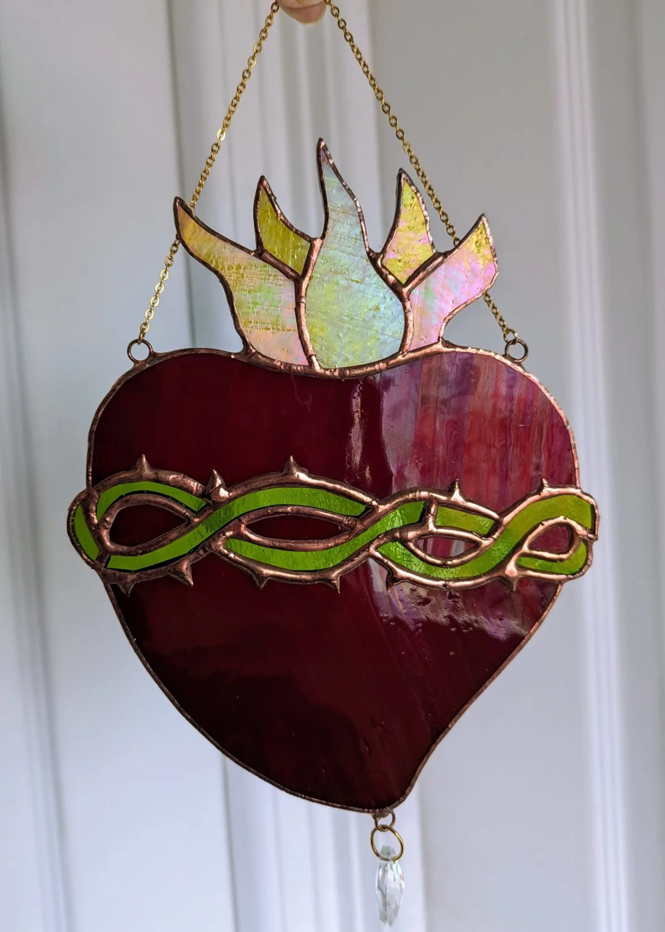 ex-voto coeur sacré vitrail