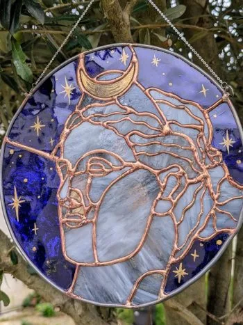 Vitrail lune