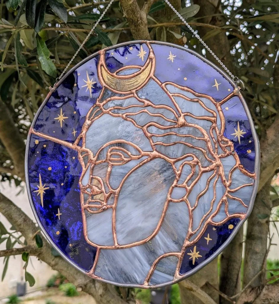 Vitrail lune