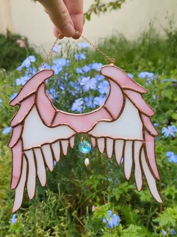 vitrail ailes d'ange