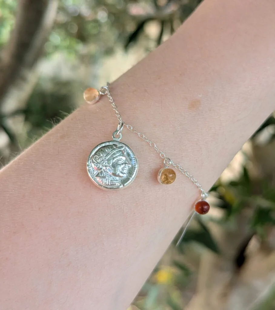 bracelet pièce de monnaie argent
