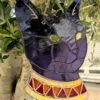 Vitrail Bastet — déesse chat égyptienne en verre irisé, fait main 3 vitrail Bastet
