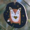 Décorations sapin bois pyrogravé - animaux 8 Etoile de Noël en vitrail,vitraux de Noël,décoration Noël artisanale,cadeau Noël original